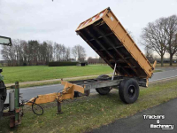 Dumptrailer Kersten 6 tons 3 zijdige kipper degelijke kipwagen