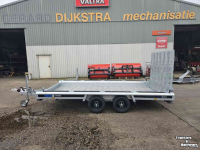 Low loader / Semi trailer  Hulco TERRAX Machinetransporter 3500 kg 394x180 Go Getter uitvoering