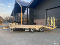 Low loader / Semi trailer Heuvelmans Oprijwagen machinetransporter