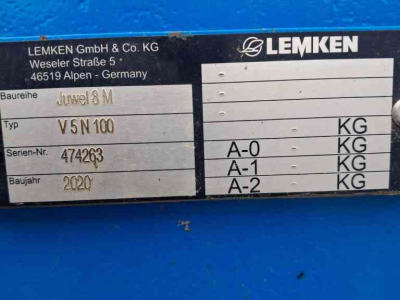 Ploughs Lemken juwel8m