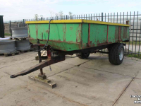 Dumptrailer  Kipwagen kiepwagen kipper kieper enkelas met kenteken