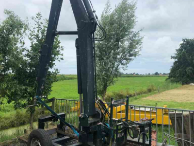 Mowing arm with mowing bucket Bos 6000