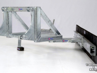 Rubber yard scraper Qmac 210 MECH SCHUIN TEREX TL65 - TL70