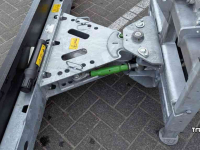 Rubber yard scraper Zocon 1.80 mtr Giant + 3-punts aansluiting / Rubberschuif / Modderschuif / Erfschuif / Mestschuif / Sneeuwschuif