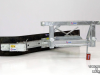 Rubber yard scraper Qmac 210 MECH SCHUIN + HOEK EURO