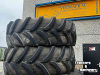 Wheels, Tyres, Rims & Dual spacers Firestone Set Banden 480/70R30 en 520/85R42  NewH T7.xxx/Case-IH Puma