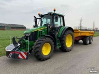 Tractor John Deere 6120M Tractor 130 Pk + Gronddumper Tandemasser