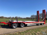 Low loader / Semi trailer  Twente Trailer 4 asser Dieplader Nieuw