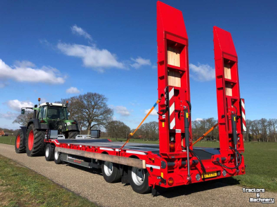 Low loader / Semi trailer  Twente Trailer 4 asser Dieplader Nieuw