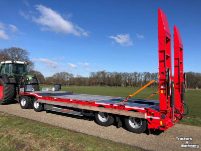 Low loader / Semi trailer  Twente Trailer 4 asser Dieplader Nieuw