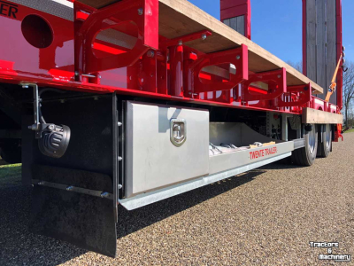 Low loader / Semi trailer  Twente Trailer 4 asser Dieplader Nieuw