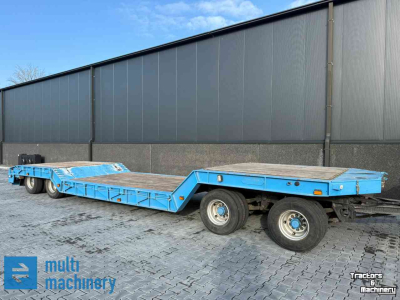 Low loader / Semi trailer Nooteboom 4-asser kuipdieplader met ontheffing! Volledig gestraald en gespoten in 2020
