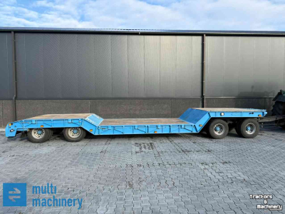 Low loader / Semi trailer Nooteboom 4-asser kuipdieplader met ontheffing! Volledig gestraald en gespoten in 2020