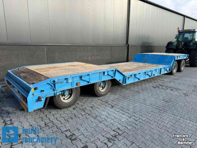 Low loader / Semi trailer Nooteboom 4-asser kuipdieplader met ontheffing! Volledig gestraald en gespoten in 2020