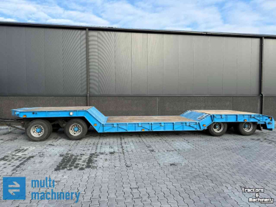 Low loader / Semi trailer Nooteboom 4-asser kuipdieplader met ontheffing! Volledig gestraald en gespoten in 2020