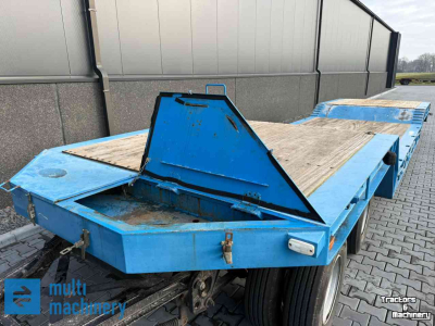 Low loader / Semi trailer Nooteboom 4-asser kuipdieplader met ontheffing! Volledig gestraald en gespoten in 2020