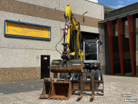 Excavator mobile Wacker Neuson EW 100 Airco Powertilt 3 Bakken Palletvork  Steunpoten