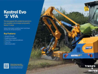Mowing arm with flailmower Bomford Kestrel EVO S 5.0 VFA + ProTrim 1,2 klepelmaaier