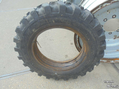 Wheels, Tyres, Rims & Dual spacers  7.50-20 Boka Terra/Shikari 14 ply SKL800 Bagger kraanband grondverzetband
