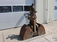 Clamshell buckets Atlas Knijperbak 40 en/of 60cm grondknijper hangende knijper grijperbak hydraulische rotator