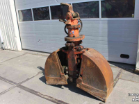 Clamshell buckets Atlas Knijperbak 40 en/of 60cm grondknijper hangende knijper grijperbak hydraulische rotator