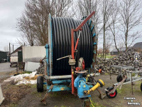 Irrigation hose reel Gecomi 90RH300 regenhaspel beregening regenkanon 300M 90mm Compleet!!