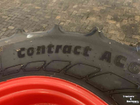 Wheels, Tyres, Rims & Dual spacers Continental 540/65R28 op Fendt velg