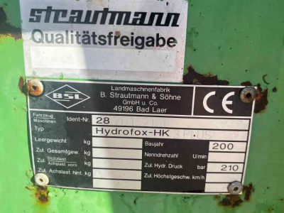 Silage block-cutter Strautmann Hydrofox HK 3 PLUS kuilsnijder, u snijder, voermachines