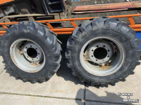 Wheels, Tyres, Rims & Dual spacers Michelin 13.6-24 op velg van Case IH 845XL