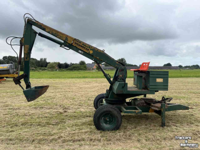 Excavator Visanocar Bandenkraan, getrokken kraan, kraan, graafmachine diversen
